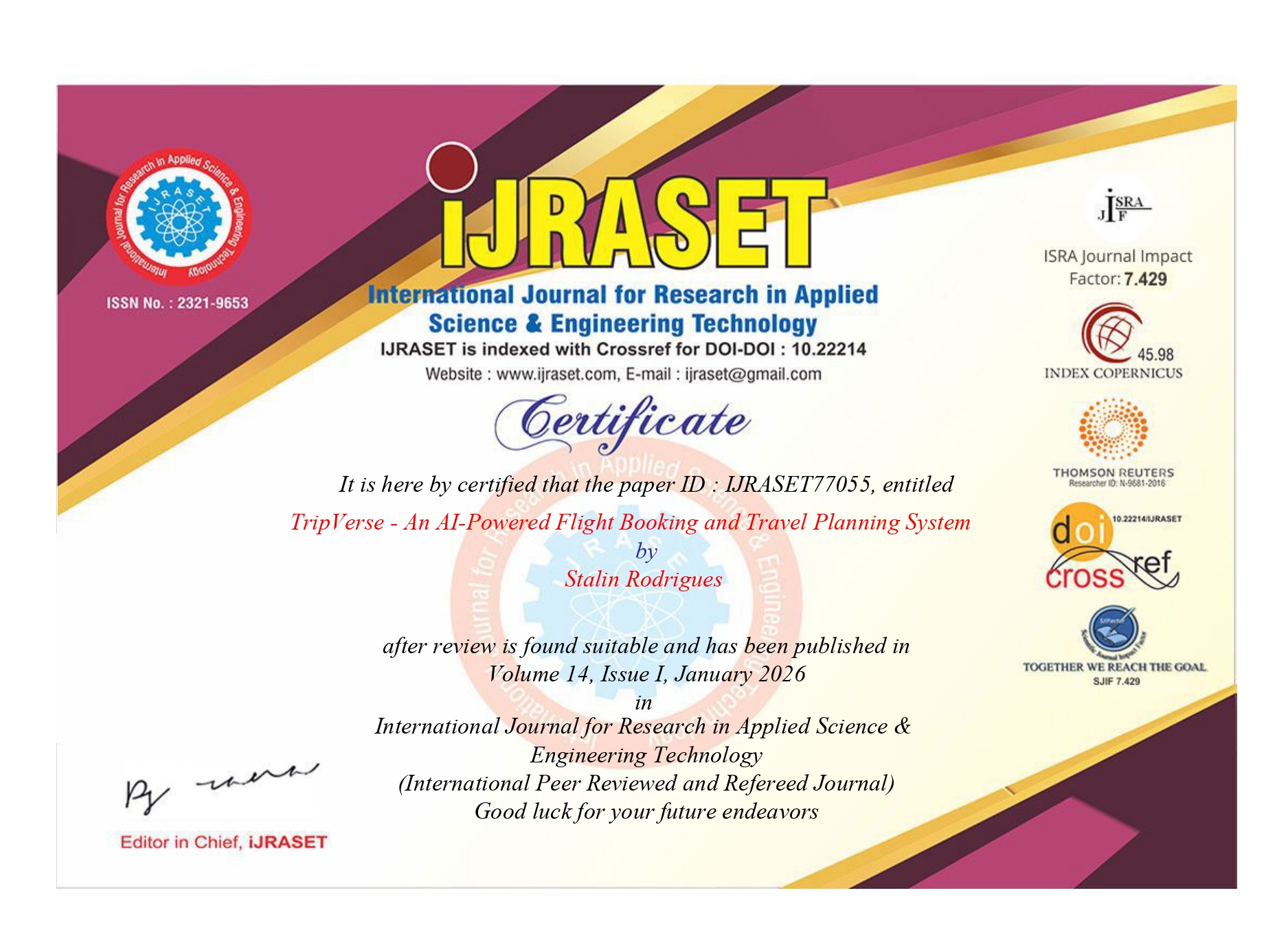 IJRASET Gernal
